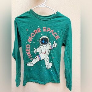 Eighty Eight Teal Astronaut Long Sleeve Tee